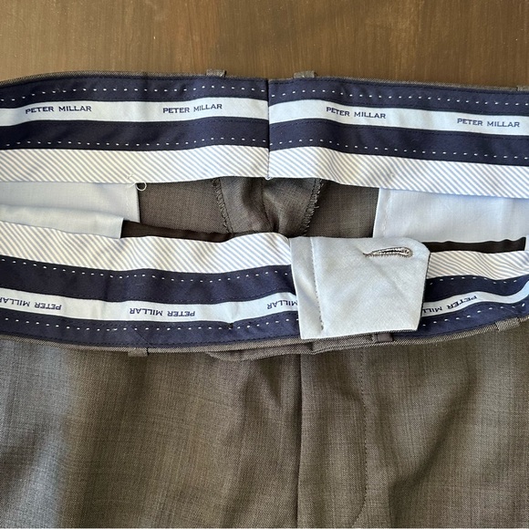 Peter Millar Harker Charcoal Wool Dress Pants Size 40 Business Casual Formal - Picture 9 of 9